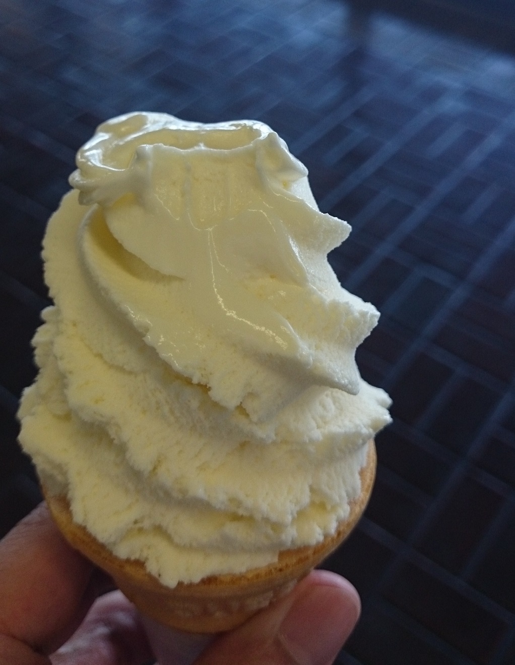 福岡競艇場のソフトクリーム
