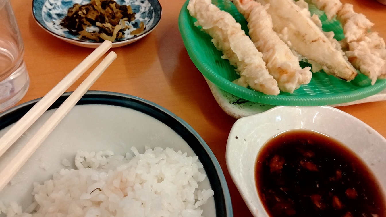 だるまの天ぷら定食3