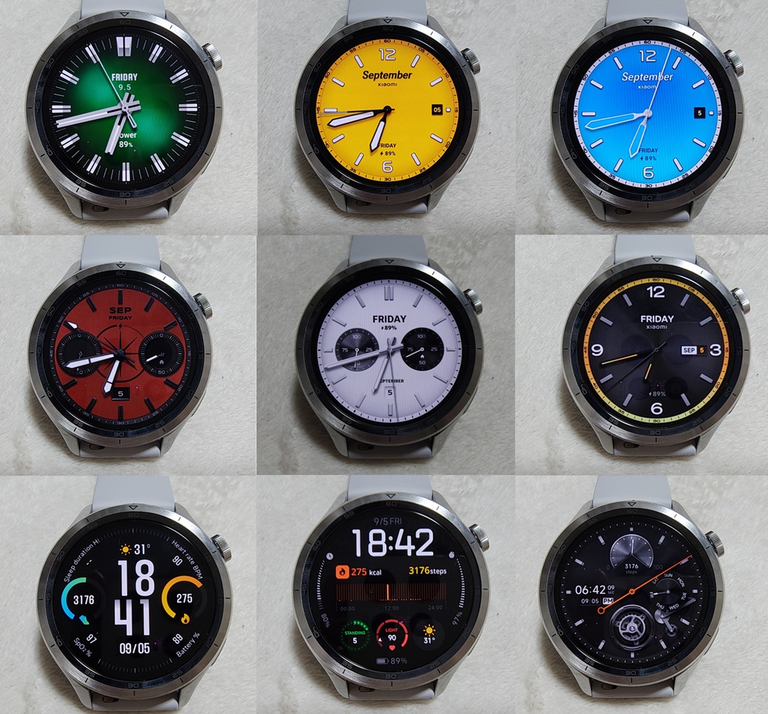 Xiaomi Watch S4のフェイス